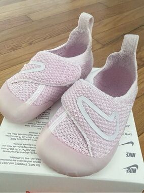Nike Swoosh 1 TD Pearl Pink Toddler Infant Size 6C Shoes FB3244 601 Flynit